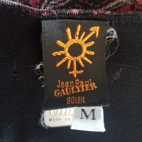 Jean Paul Gaultier Rare Vintage Soleil Mesh Paisley Midi Dress M - Picture 5 of 14